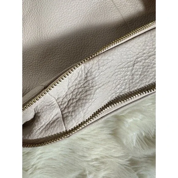 Tory Burch Purse Ivy Slouchy Satchel Bedrock Leather Expandable Bag -Miss STRAP - Picture 16 of 16